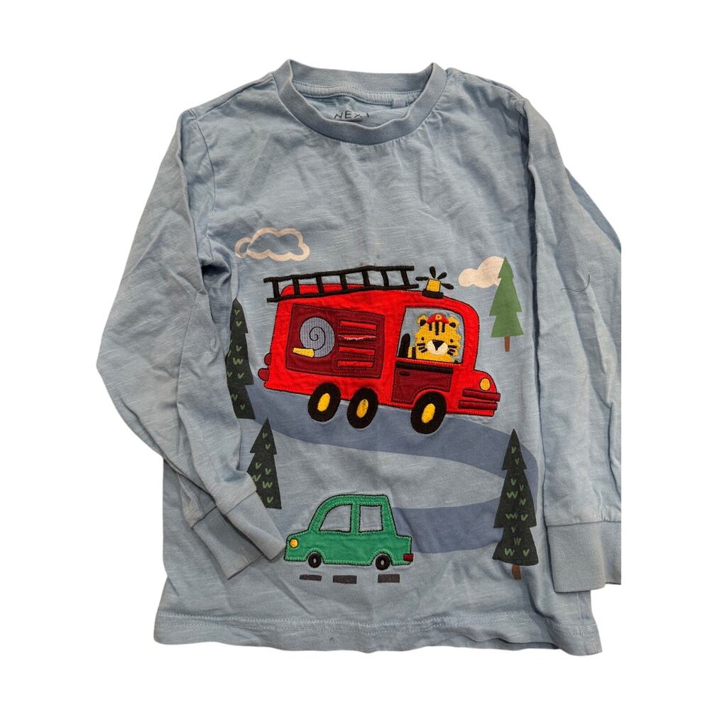 Next blue truck car shirt size 4-5